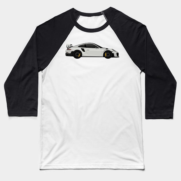 GT2RS Side Grey Baseball T-Shirt by VENZ0LIC